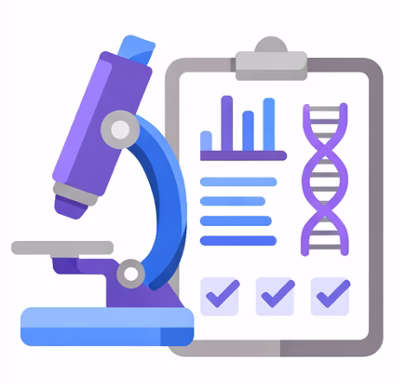 analytical characterization technology icon
